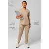Fabletics Women’s Evoke Cargo Scrub Jogger – MotionTech, 4-Way Stretch, Wrinkle-Resist, Anti-Shrink(Chai)