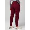 Fabletics Women’s Evoke Cargo Scrub Jogger – MotionTech, 4-Way Stretch, Wrinkle-Resist, Anti-Shrink(Wine)