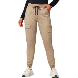 Fabletics Women’s Evoke Cargo Scrub Jogger – MotionTech, 4-Way Stretch, Wrinkle-Resist, Anti-Shrink(Chai)