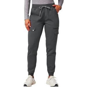 Fabletics Women’s Evoke Cargo Scrub Jogger – MotionTech, 4-Way Stretch, Wrinkle-Resist, Anti-Shrink(Onyx)