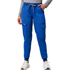 Fabletics Women’s Evoke Cargo Scrub Jogger – MotionTech, 4-Way Stretch, Wrinkle-Resist, Anti-Shrink(Royal Blue)