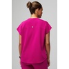Fabletics Women’s Evolve 3-Pocket Scrub Top with an Oversized Fit – MotionTech, 4-Way Stretch, Wrinkle-Resist, Anti-Shrink(Hibiscus)
