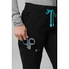 Fabletics Women’s Active Scrub Jogger – MotionTech, Pocket-Packed, Lightweight, Wrinkle-Resist, Semi-Slim Fit(Black/Seaside)