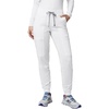 Fabletics Women’s Active Scrub Jogger – MotionTech, Pocket-Packed, Lightweight, Wrinkle-Resist, Semi-Slim Fit(Classic White)