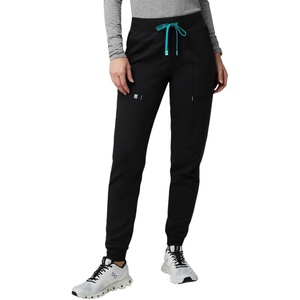Fabletics Women’s Active Scrub Jogger – MotionTech, Pocket-Packed, Lightweight, Wrinkle-Resist, Semi-Slim Fit(Black/Seaside)