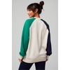 Fabletics Men’s Year Round Terry Crew, Relaxed Fit, Lived-in Feel(Fairway Green/Deep Navy Vines)