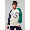 Fabletics Men’s Year Round Terry Crew, Relaxed Fit, Lived-in Feel(Fairway Green/Deep Navy Vines)