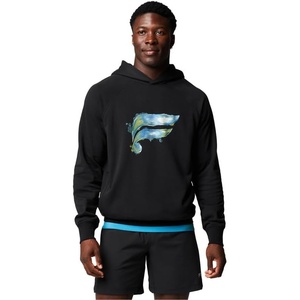 Fabletics Men’s Year Round Terry Hoodie, Relaxed Fit, Lived-in Feel(Black F Water Color-g)